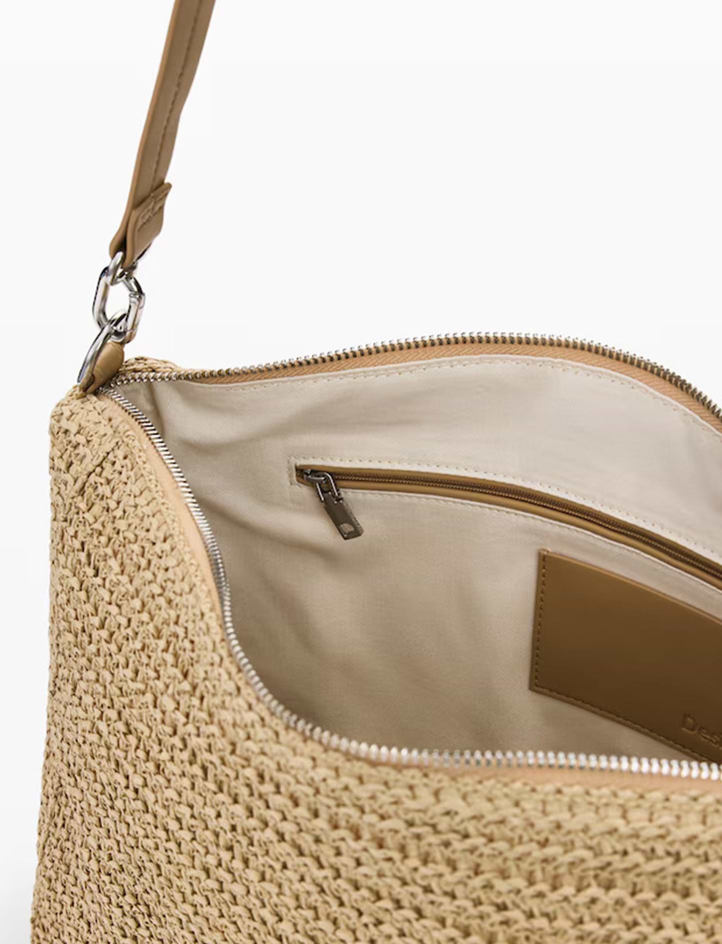 Desigual Raffia Leiria Shoulder Bag 26SAXO04 - תיק צד דיזיגוואל לנשים