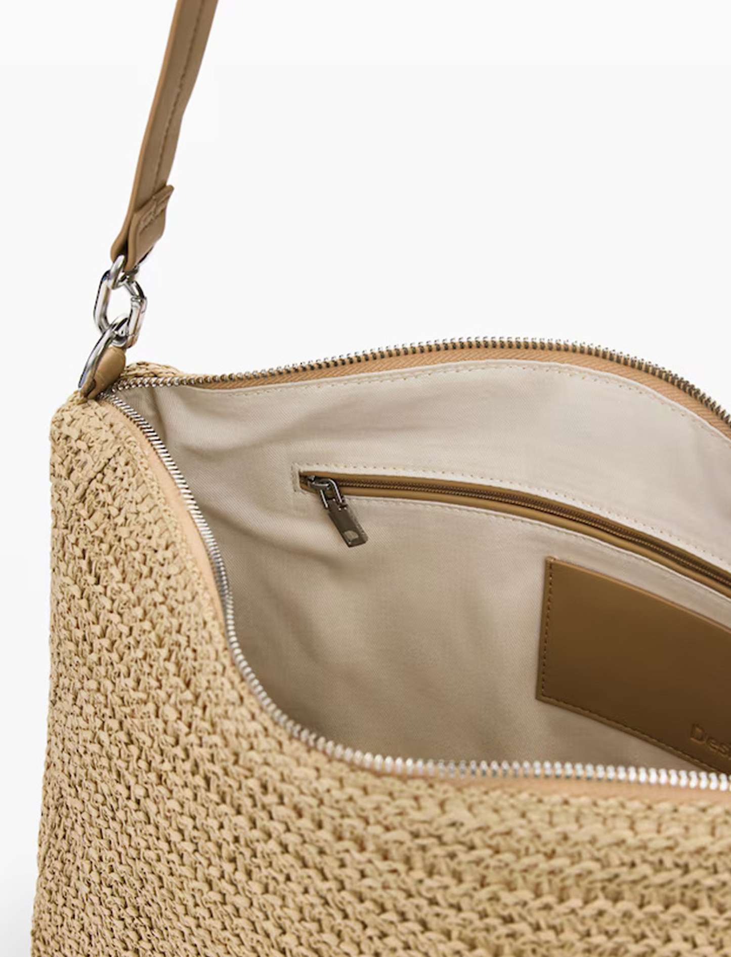 Desigual Raffia Leiria Shoulder Bag 26SAXO04 - תיק צד דיזיגוואל לנשים