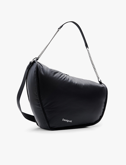 Desigual Bag Lemonheart Accent 24WAXA25 - תיק צד דיזיגוואל שחור לנשים