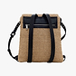 Desigual Half Logo Raffia Hampton Backpack - תיק גב דיזיגואל לנשים בצבע טבעי
