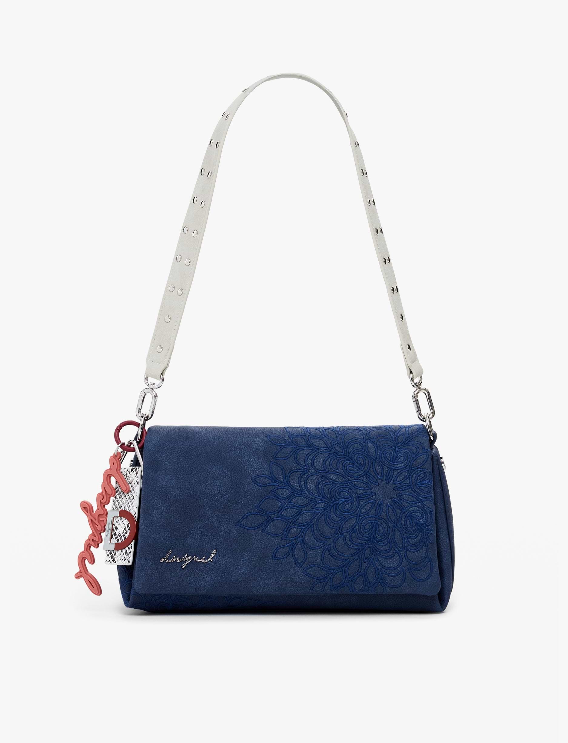 Desigual Bag Sierra Naron Medium Flap Blue - תיק צד דיזיגוואל לנשים