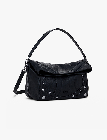 Desigual Bag Embro Patch Loverty Black - תיק צד דיזיגוואל לנשים