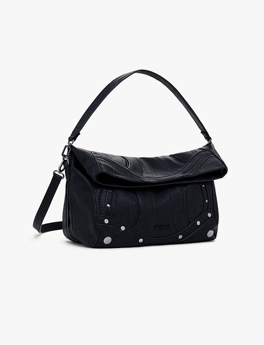 Desigual Bag Embro Patch Loverty Black - תיק צד דיזיגוואל לנשים