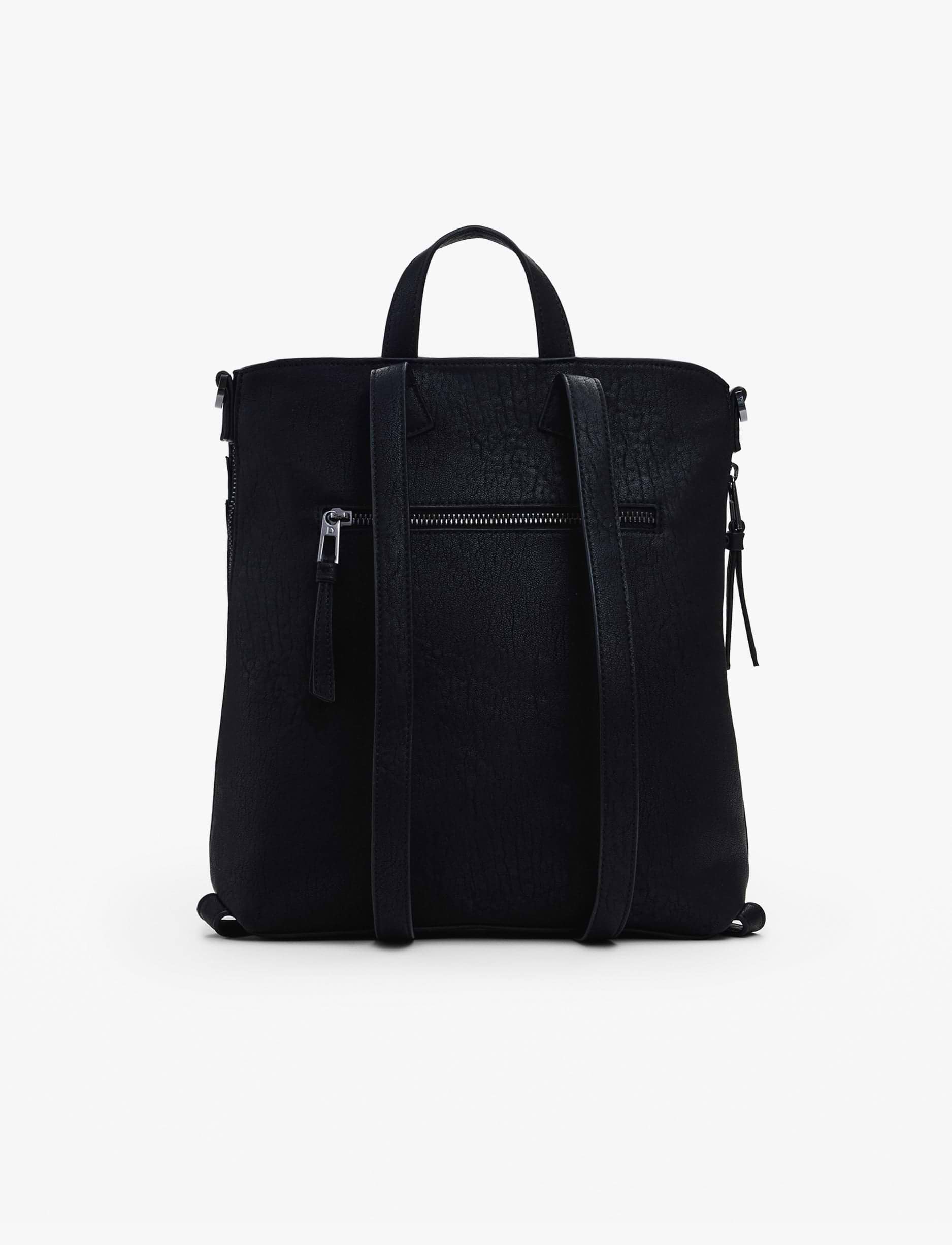 Desigual Back Embro Patch Pretoria Mini Black Backpack - תיק גב דיזיגוואל לנשים