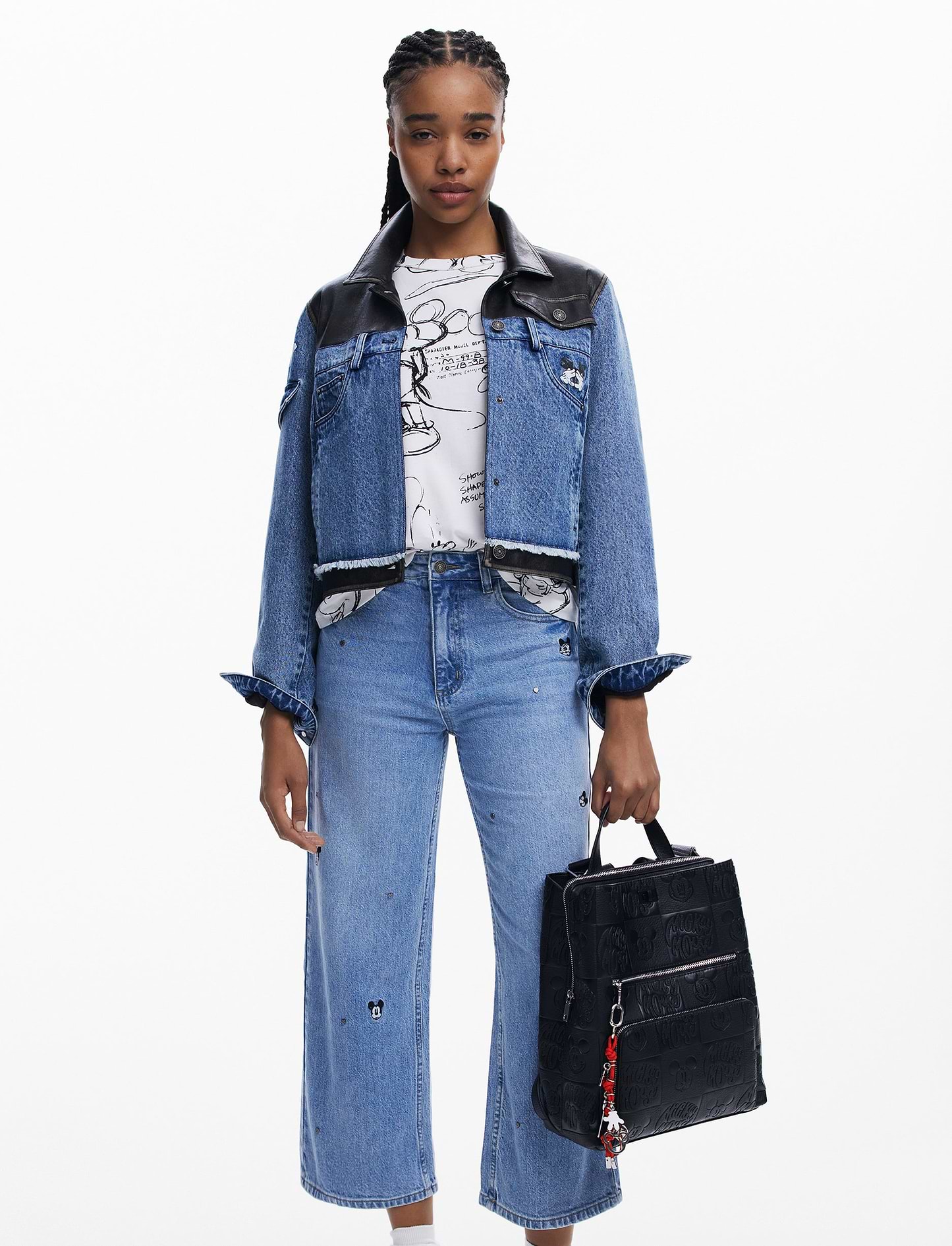 Desigual Back All Mickey Sumy 25WAKP02 - תיק גב שחור דיזיגוואל לנשים