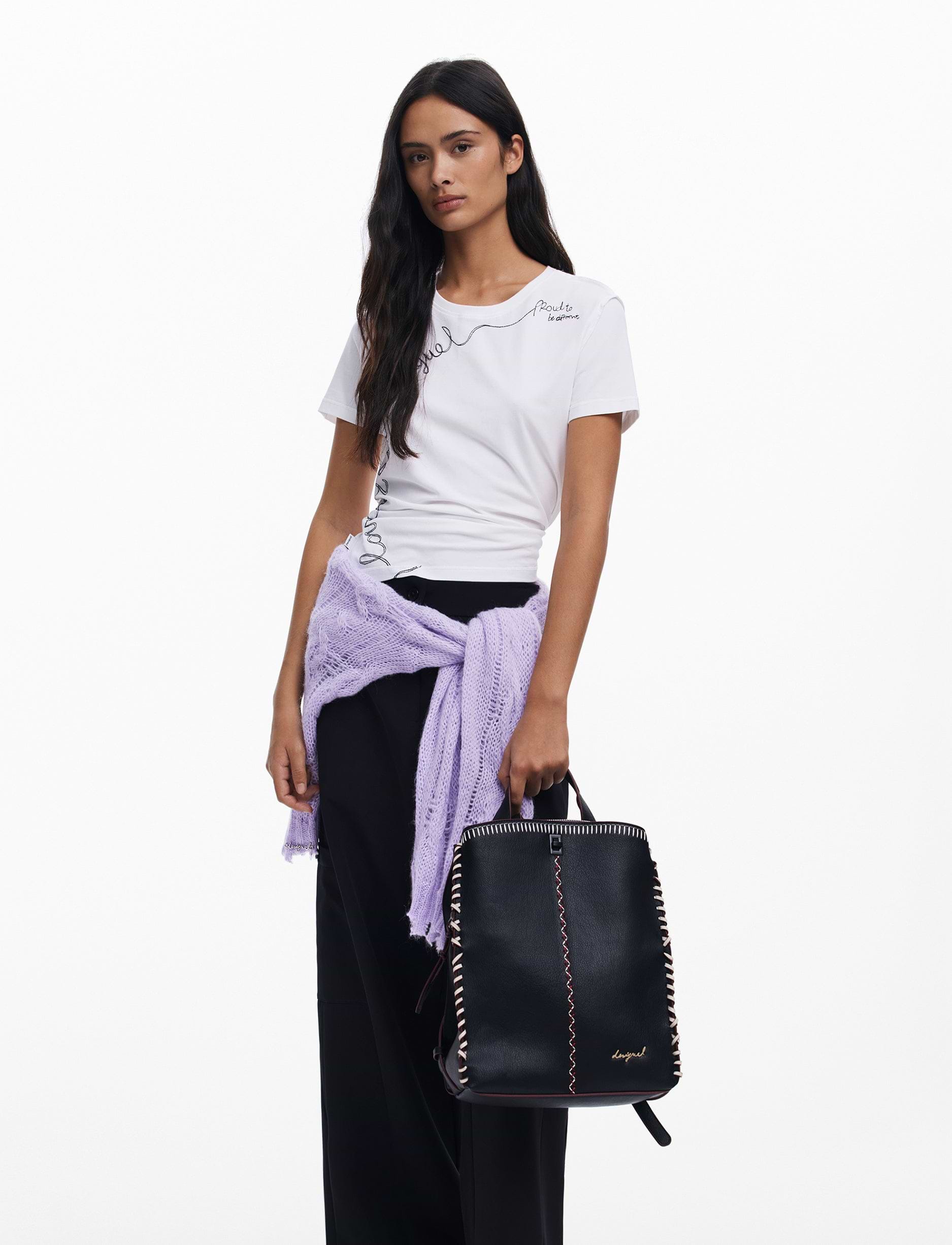 Desigual Back Manhattan Pespuntes Sumy Backpack - תיק גב דיזיגוואל לנשים