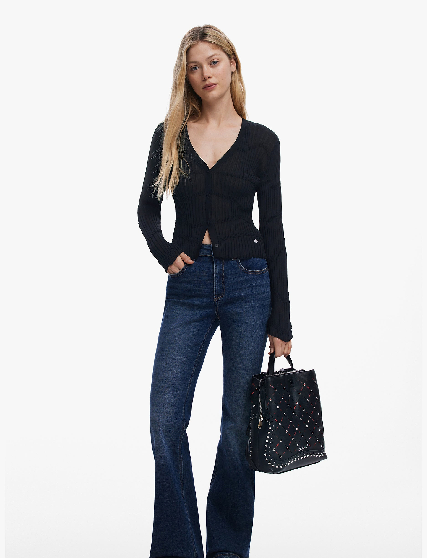 Desigual Back Yankee Metal Patch Sumy Mini Black Backpack - תיק גב דיזיגוואל לנשים