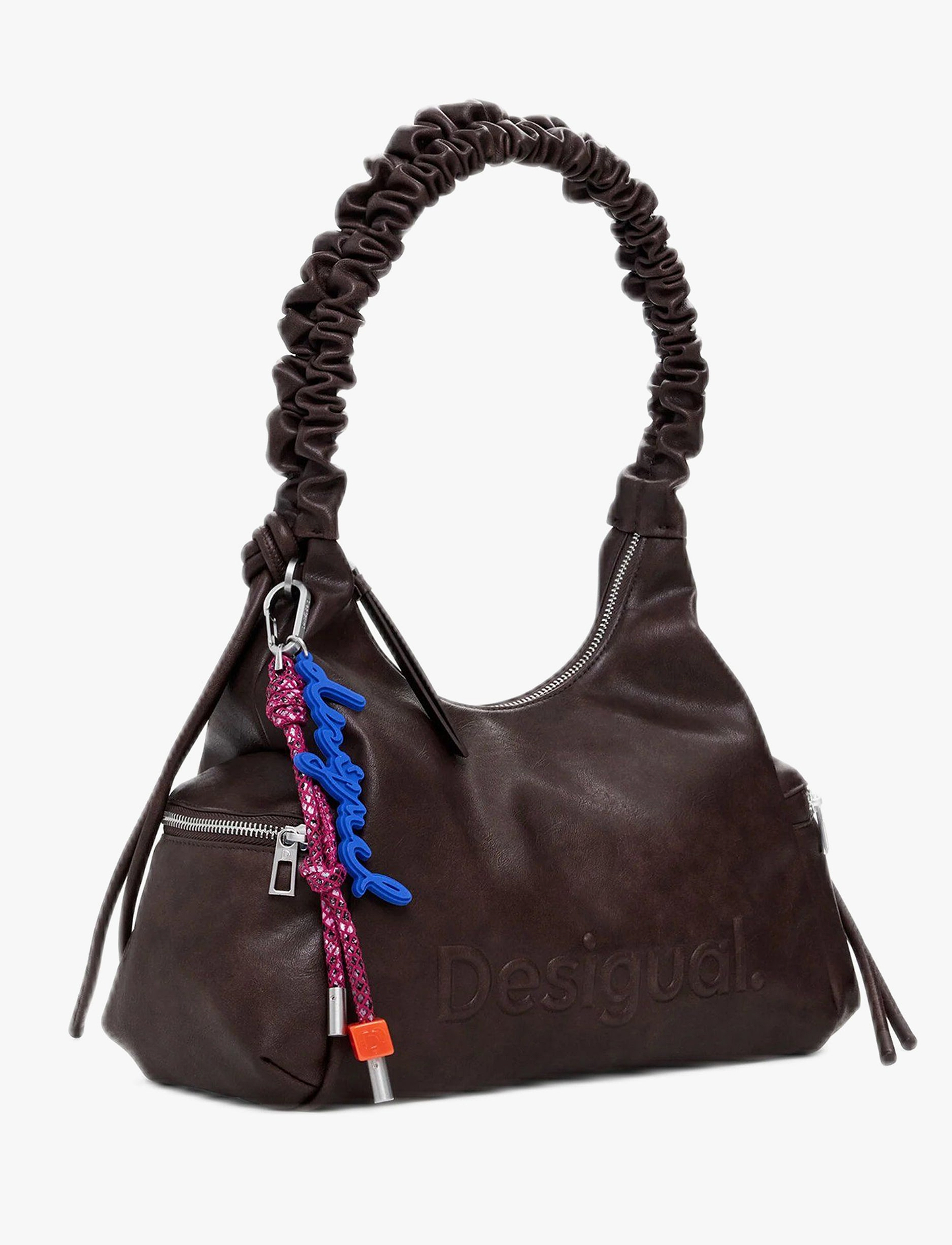 Desigual Bag Half Logo Montville Choco 25WAXPAY - תיק דיזיגוואל חום לנשים