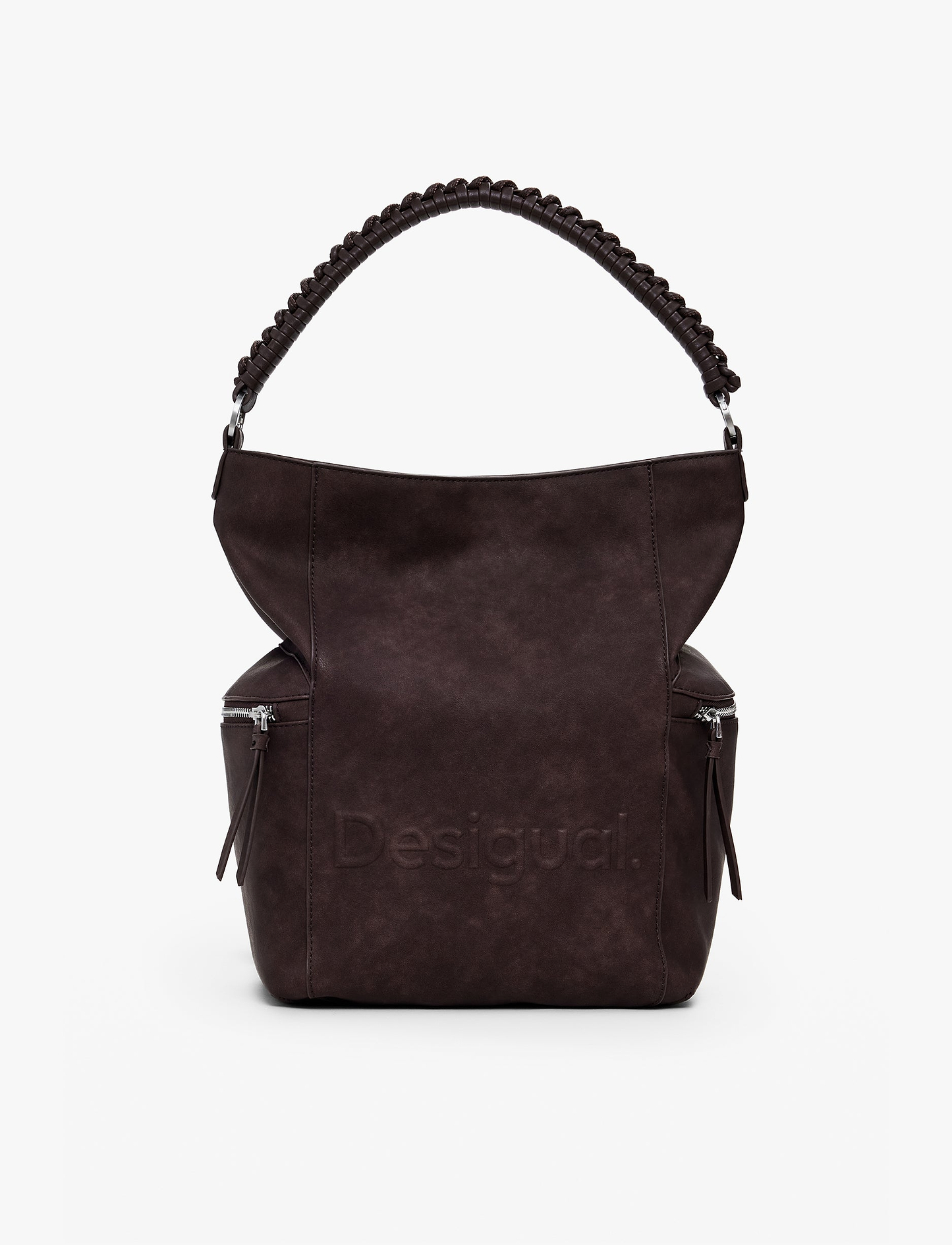 Desigual Back Half Logo Arica Choco - תיק צד דיזיגוואל לנשים