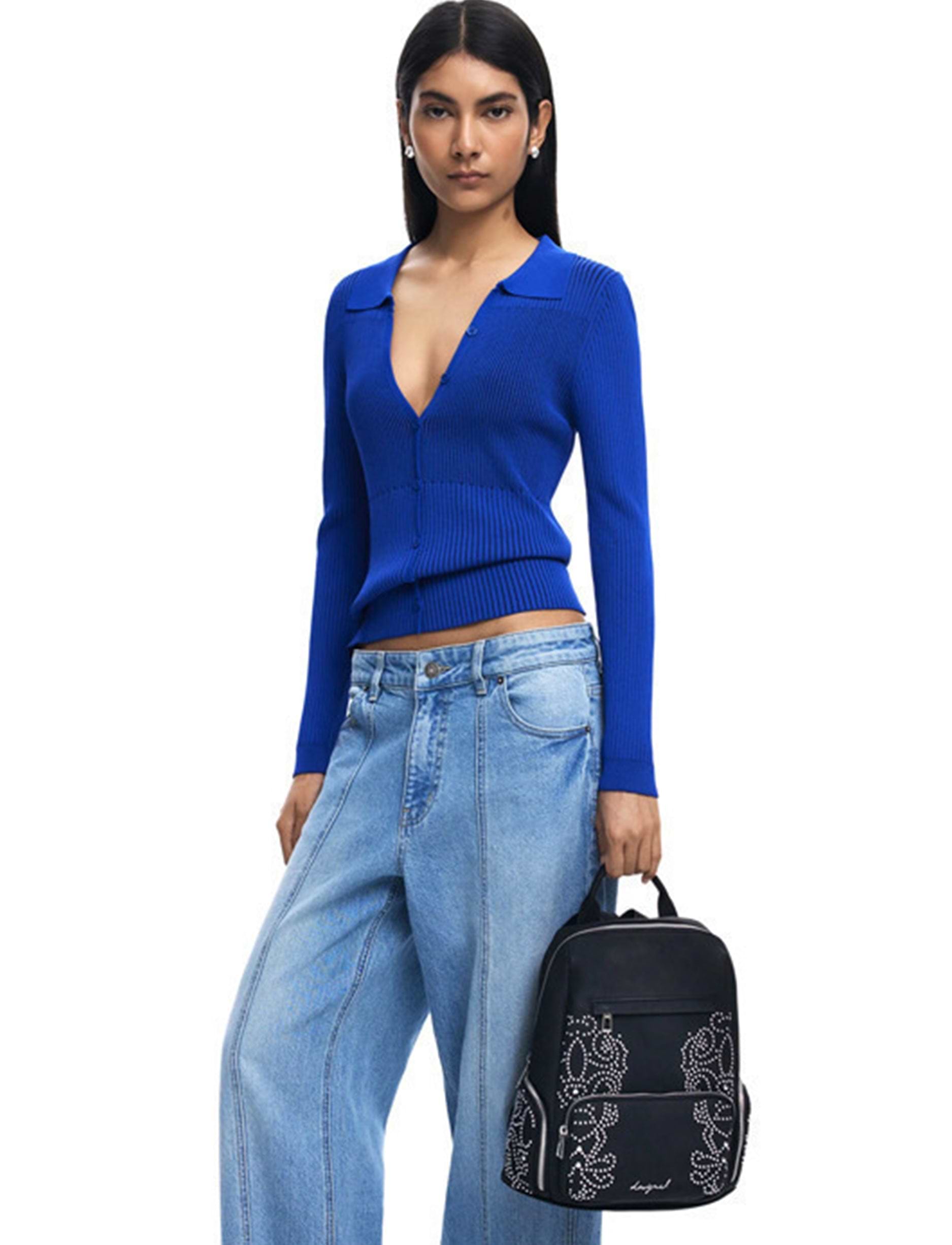Desigual Back Poker Face Chester Mini 25WAKP35 - תיק גב דיזיגוואל שחור לנשים