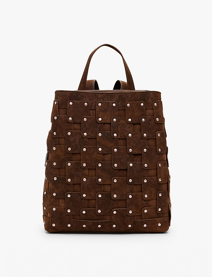 Desigual Back New Patch  Choco Sumy 25WAKP39 - תיק גב דיזיגוואל חום לנשים