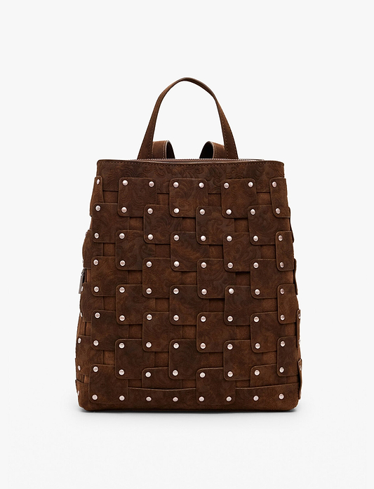 Desigual Back New Patch  Choco Sumy 25WAKP39 - תיק גב דיזיגוואל חום לנשים