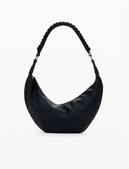 Desigual Bag Half Logo Zante 25WAXP52 - תיק צד דיזיגוואל שחור לנשים