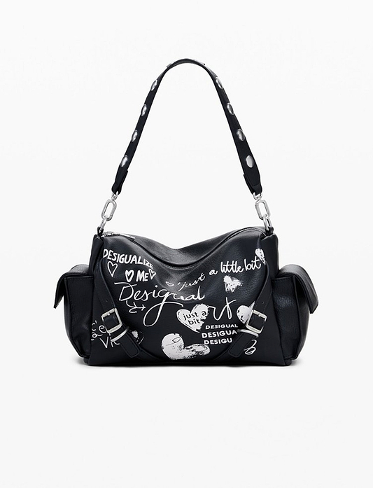 Desigual Bag Seshat Habana 25WAXPA6 - תיק צד דיזיגוואל שחור לנשים