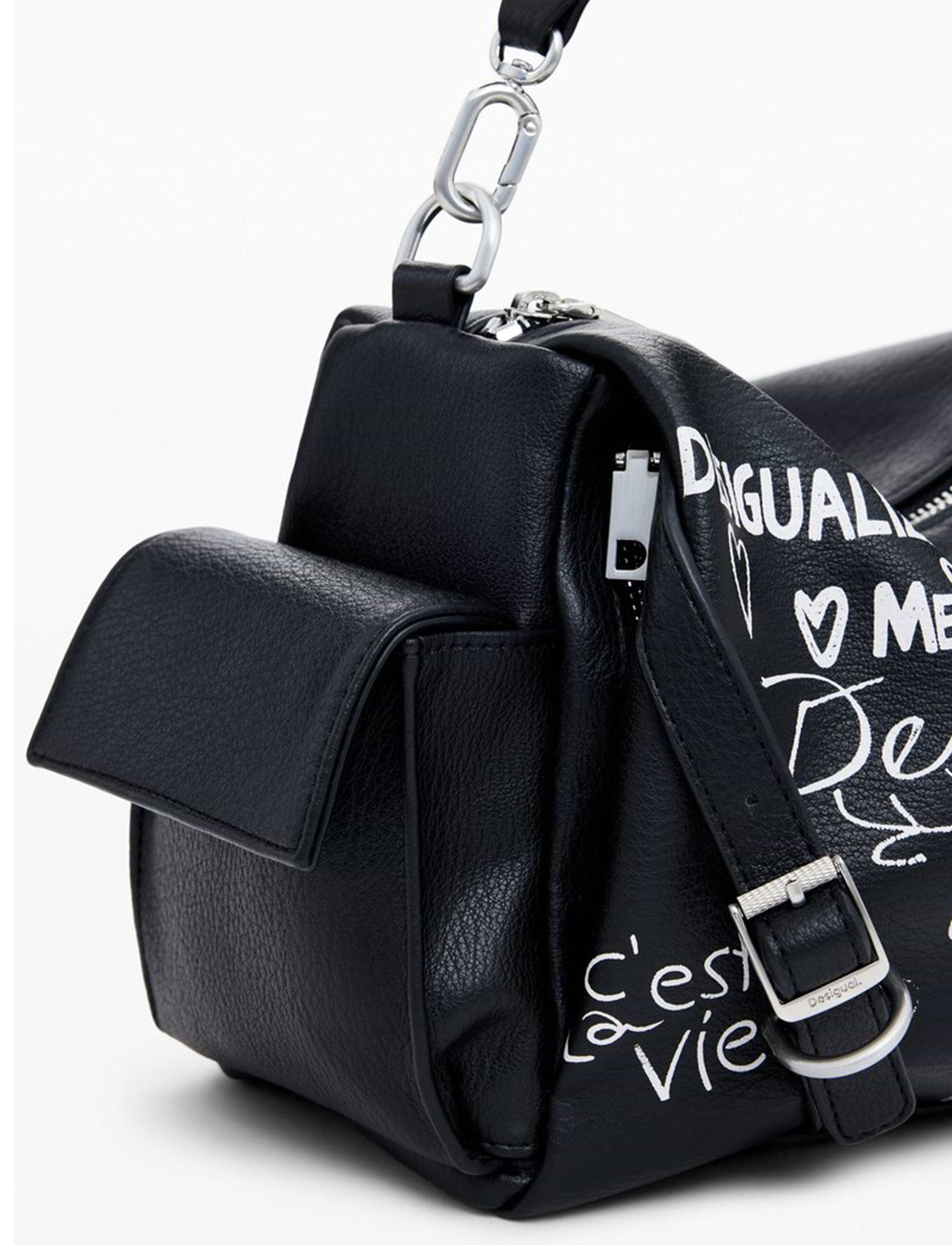 Desigual Bag Seshat Habana 25WAXPA6 - תיק צד דיזיגוואל שחור לנשים