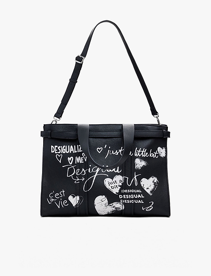 Desigual Bag Seshat Hobart 25WAXPA5 - תיק צד דיזיגוואל שחור לנשים