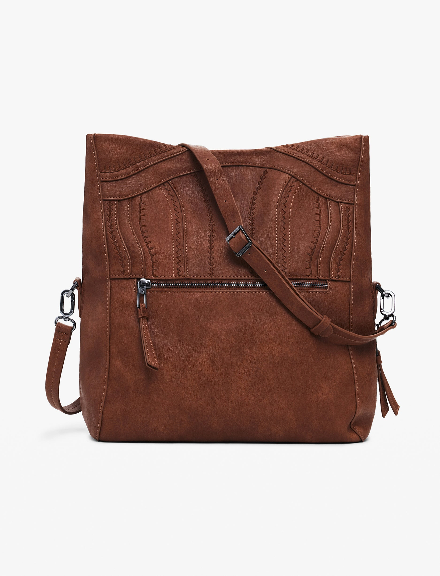 Desigual Bag Embro Patch Loverty 25WAXPA8 - תיק צד דיזיגוואל חום לנשים