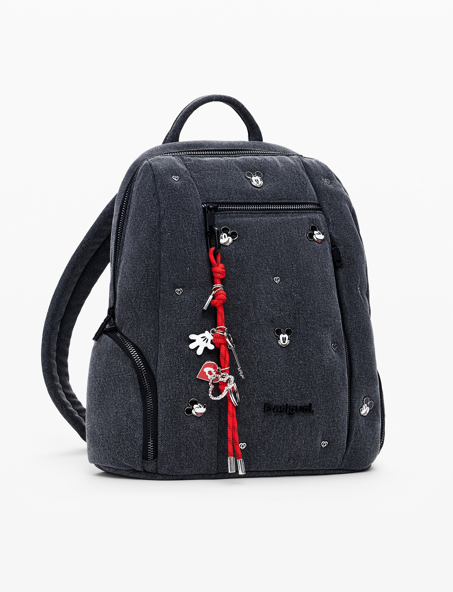 Desigual Back Mickey Studs Chester Modify 25WAKD04 - תיק גב דיזיגוואל שחור לנשים