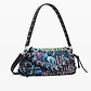Desigual Bag Pizzicato Zarauz 25WAXD22 - תיק צד שחור גרפיטי דיזיגוואל לנשים