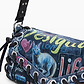 Desigual Bag Pizzicato Zarauz 25WAXD22 - תיק צד שחור גרפיטי דיזיגוואל לנשים