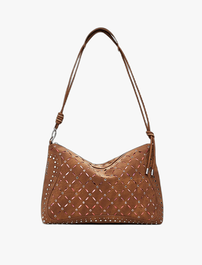 Desigual Bag Yankee Leiria Mini 25WAXPB5 - תיק צד חום דיזיגוואל לנשים