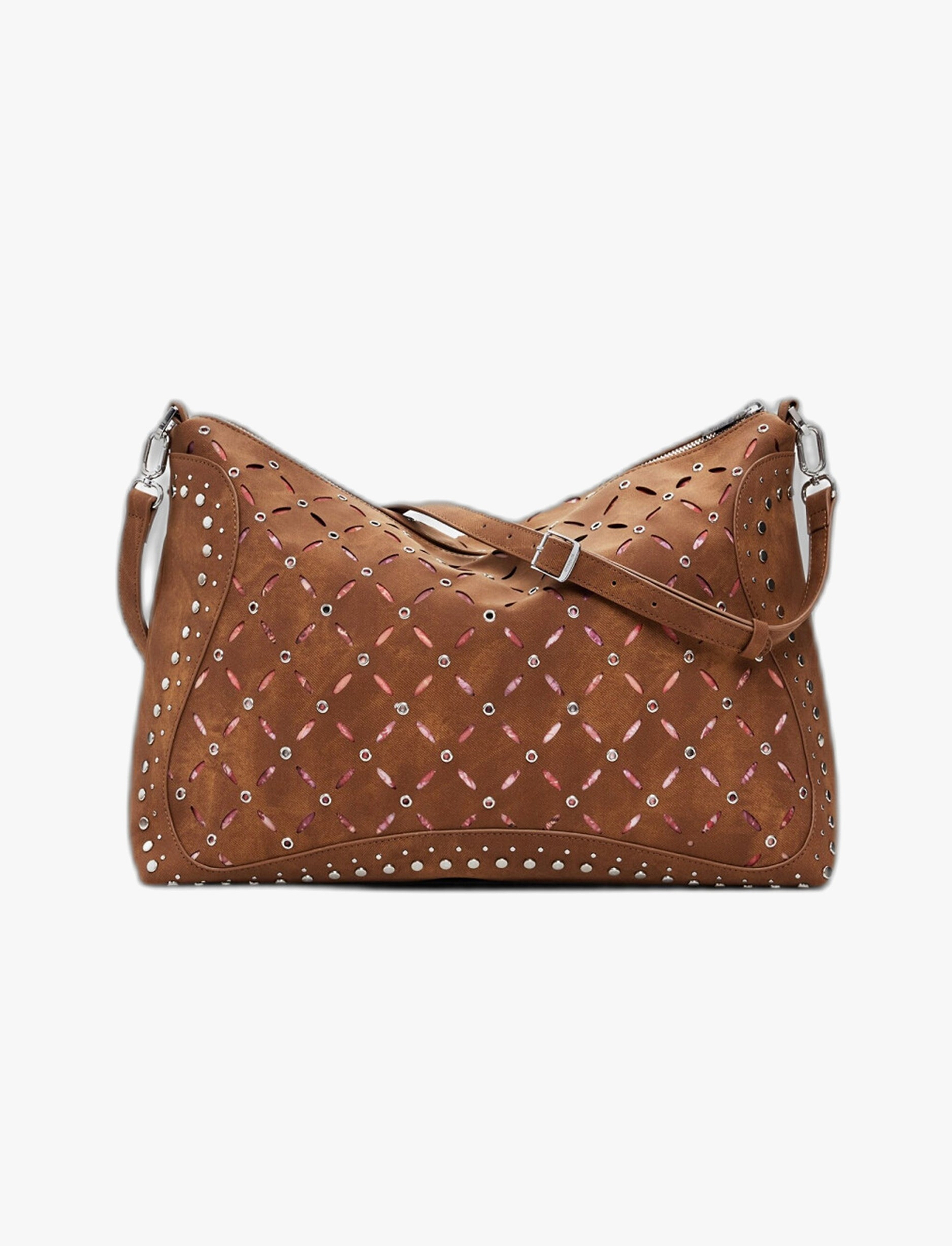 Desigual Bag Yankee Leiria Mini 25WAXPB5 - תיק צד חום דיזיגוואל לנשים