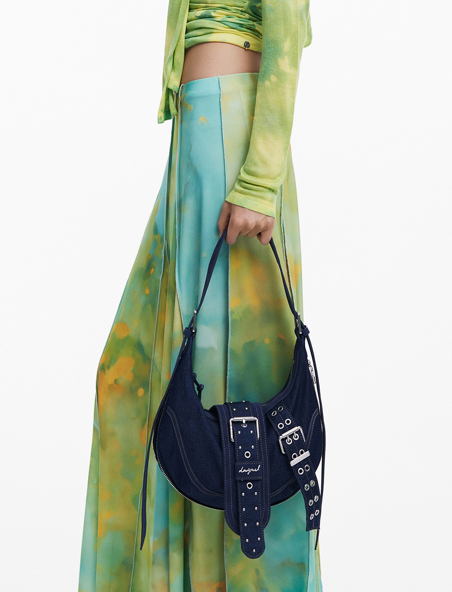 Desigual Bag Bindella Calgary 25WAXD24 - תיק צד כחול דיזיגוואל לנשים