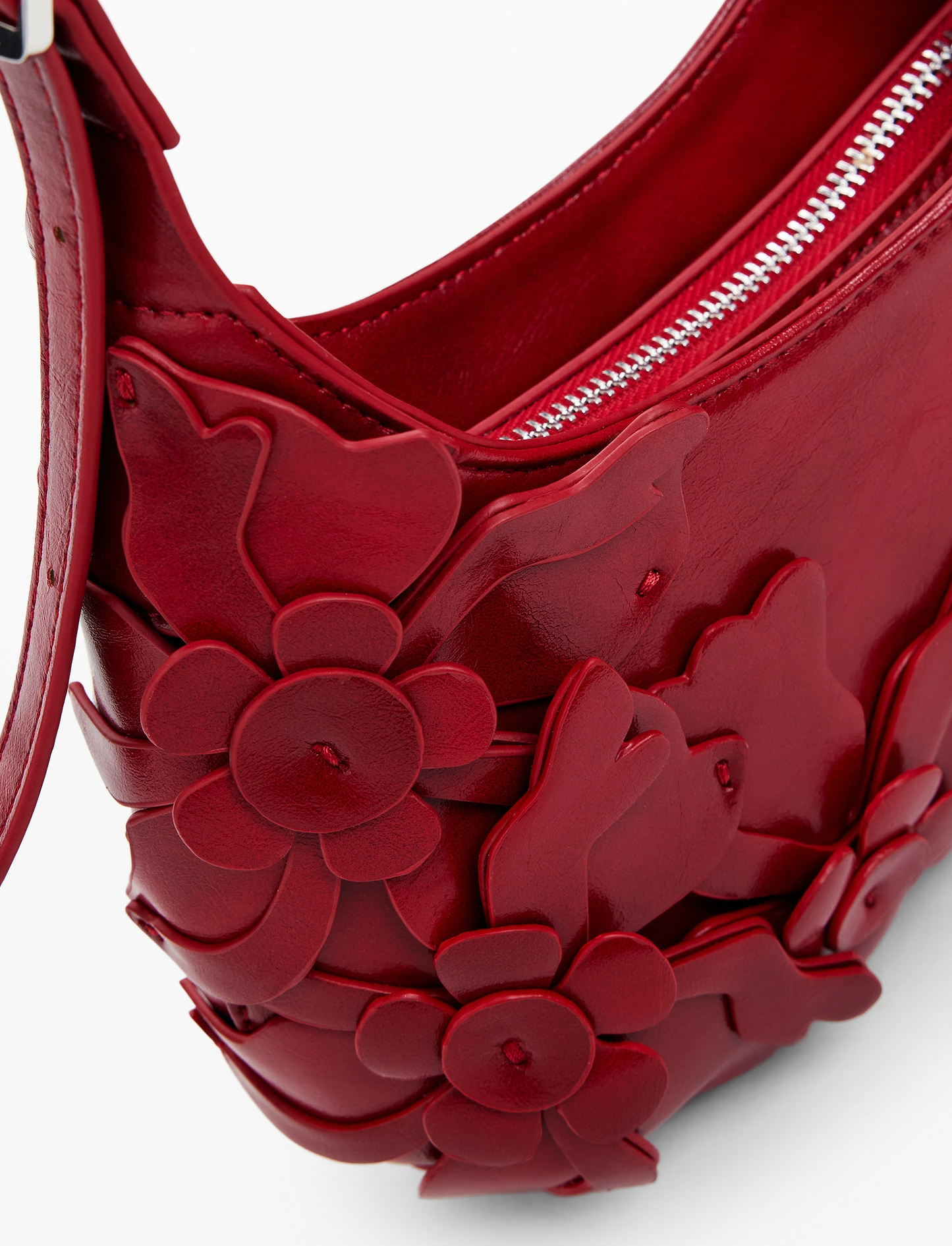 Desigual Bag Reprise Valentine Haiti 25WAXPC9 - תיק צד אדום דיזיגוואל לנשים