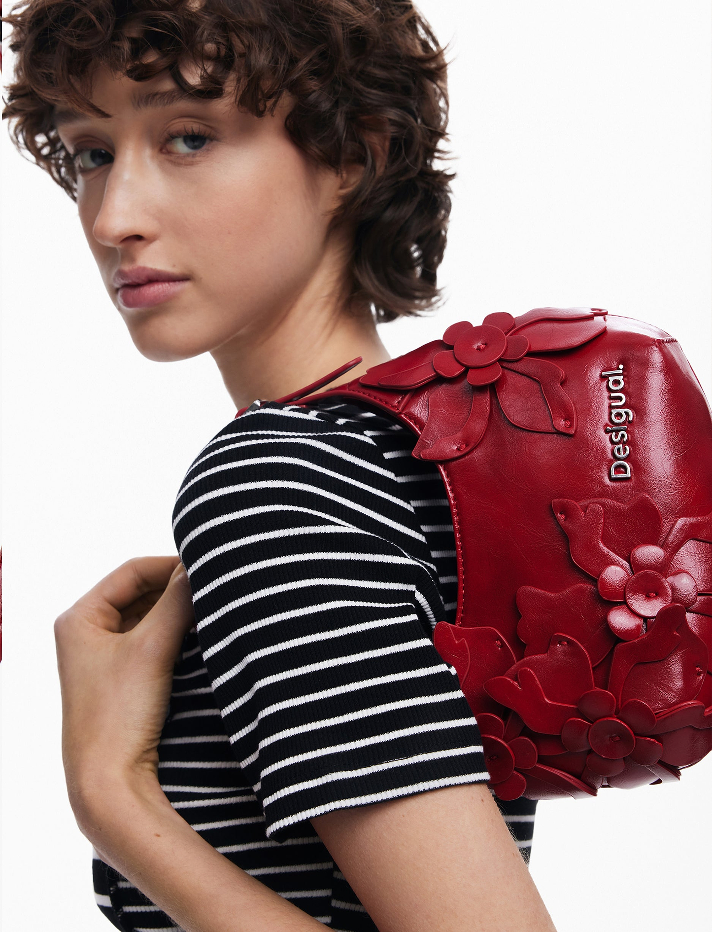 Desigual Bag Reprise Valentine Haiti 25WAXPC9 - תיק צד אדום דיזיגוואל לנשים