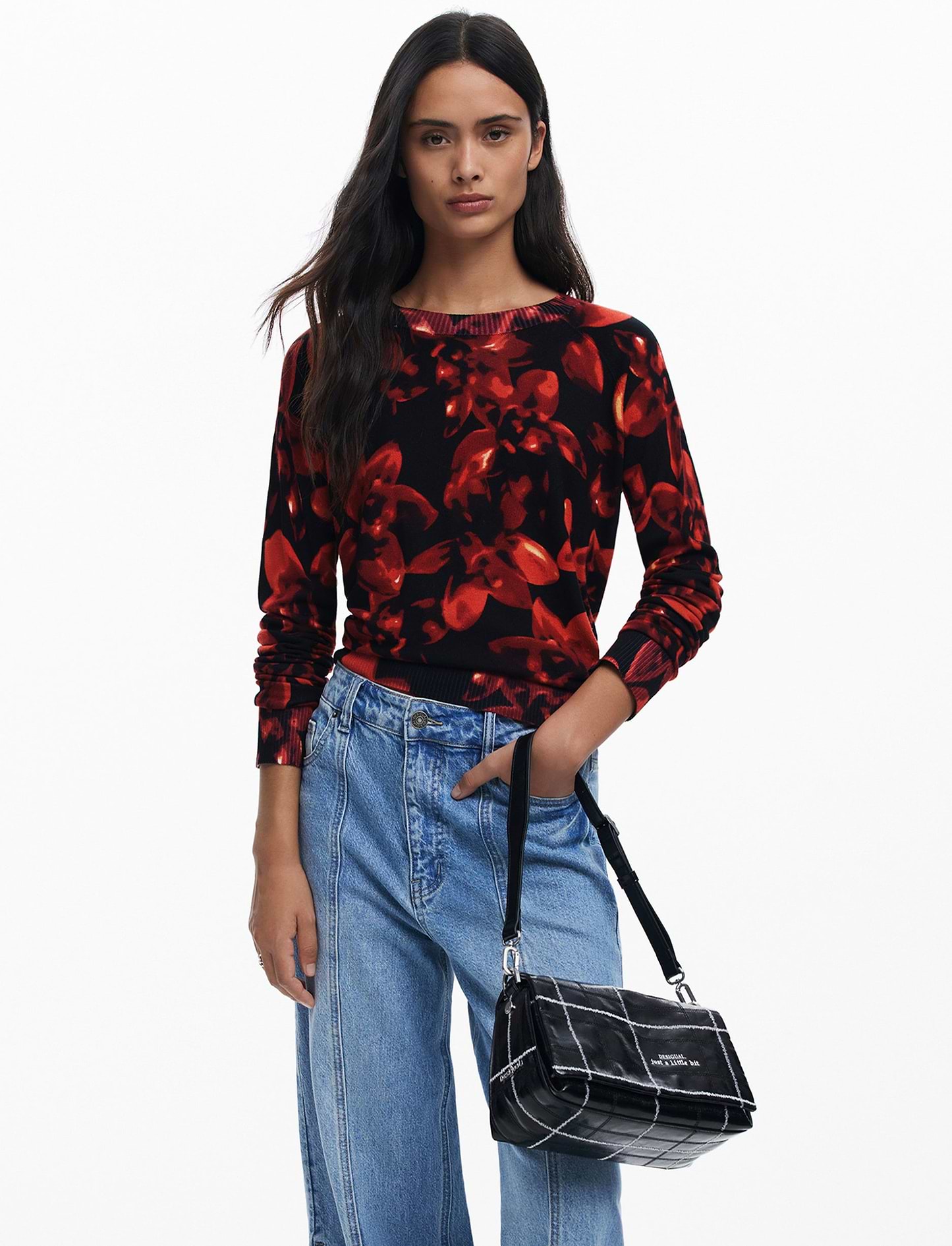 Desigual Bag Mai-Tai Naron Mini Flap 25WAXA50 - תיק צד דיזיגוואל שחור לנשים