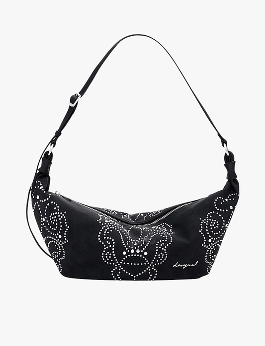Desigual Bag Poker Face Munster 2.0 25WAXPBG - תיק צד דיזיגוואל שחור לנשים