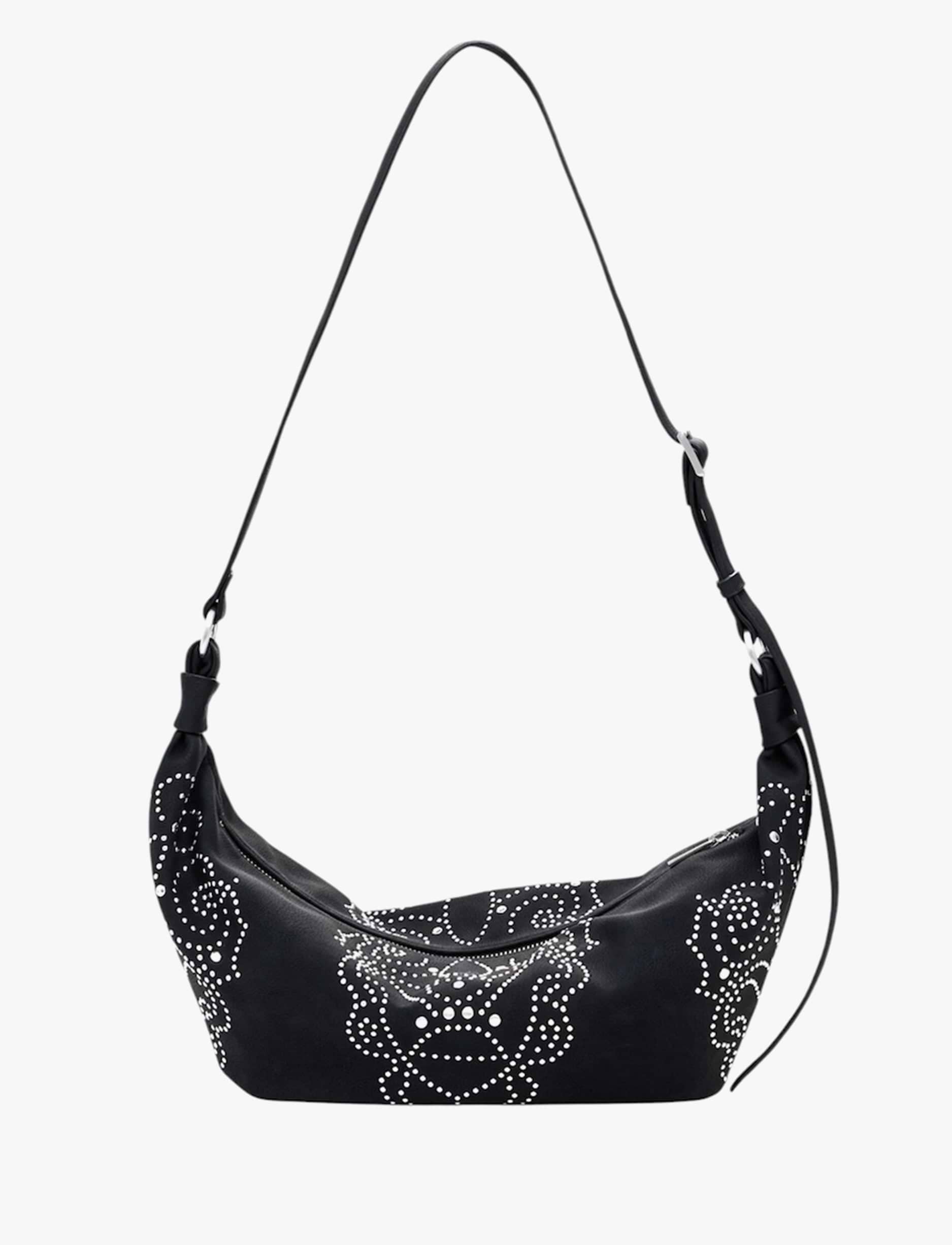 Desigual Bag Poker Face Munster 2.0 25WAXPBG - תיק צד דיזיגוואל שחור לנשים