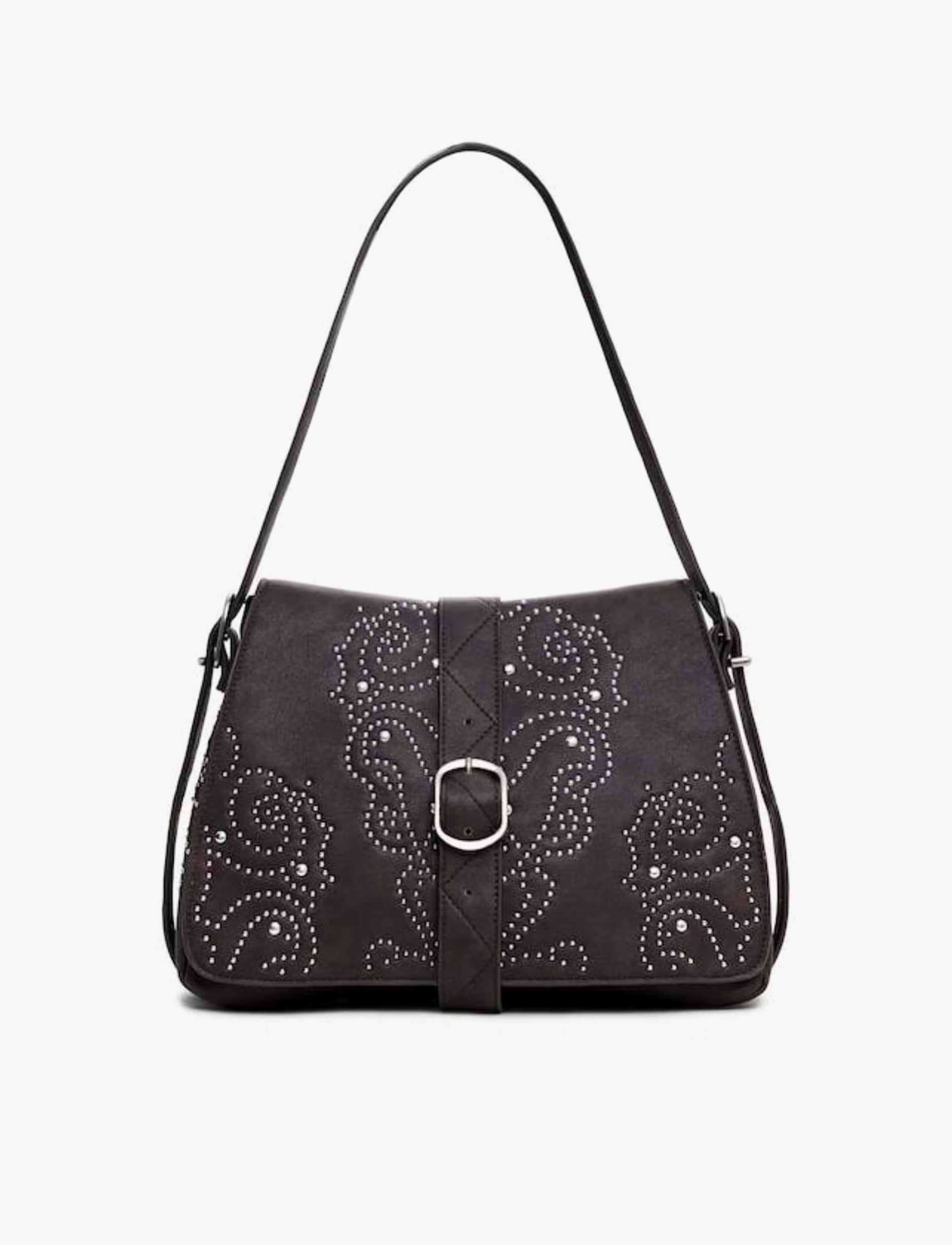 Desigual Bag Poker Face Posadas Mini 2.0 25WAXP34 - תיק צד חום דיזיגוואל לנשים