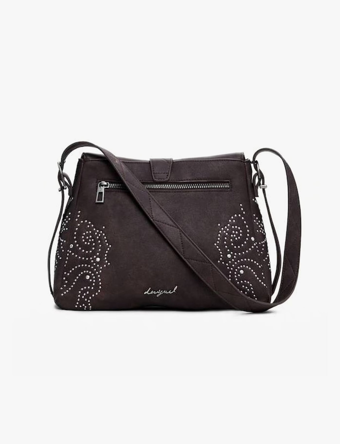 Desigual Bag Poker Face Posadas Mini 2.0 25WAXP34 - תיק צד חום דיזיגוואל לנשים