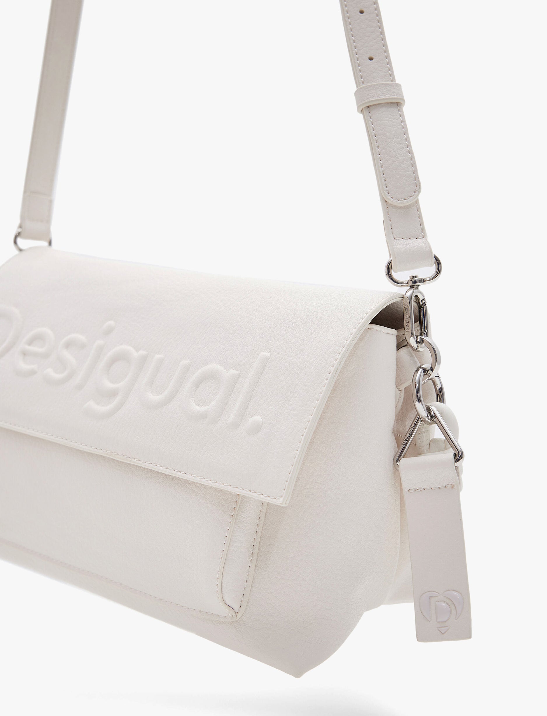 Desigual Bag Half Logo 24 Venecia 2.0 - תיק קרוסבודי בצבע לבן