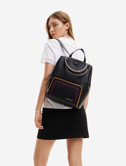 Desigual Back Prime Sumy - תיק גב בצבע שחור