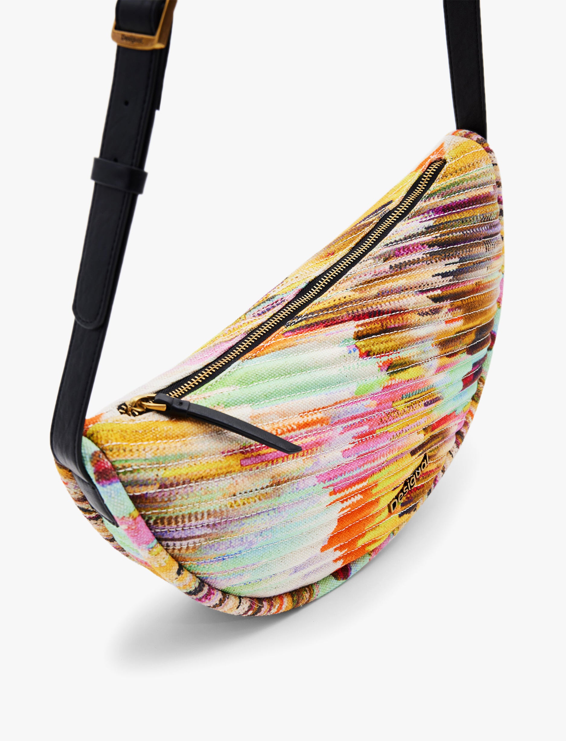 Desigual Bag Endocada Sheffeild - תיק כתף אובלי בצבע תותי פרוטי
