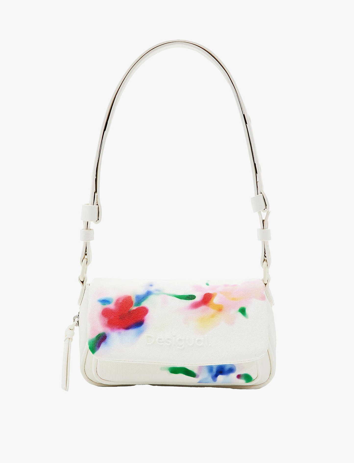 Desigual Bag Liquidflower Tromso 24SAXP63 - תיק דיזגוואל אוף וייט לנשים
