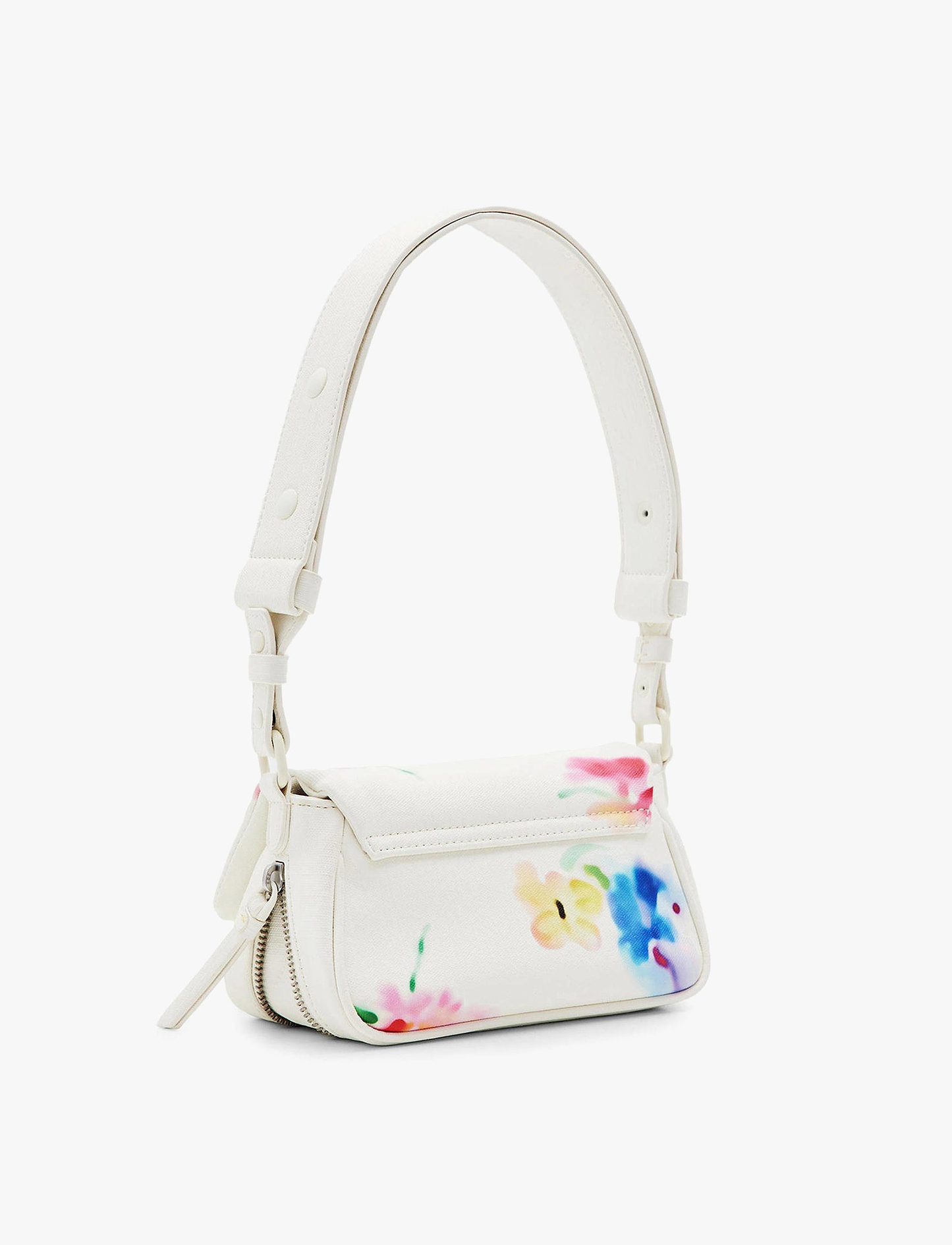 Desigual Bag Liquidflower Tromso 24SAXP63 - תיק דיזגוואל אוף וייט לנשים