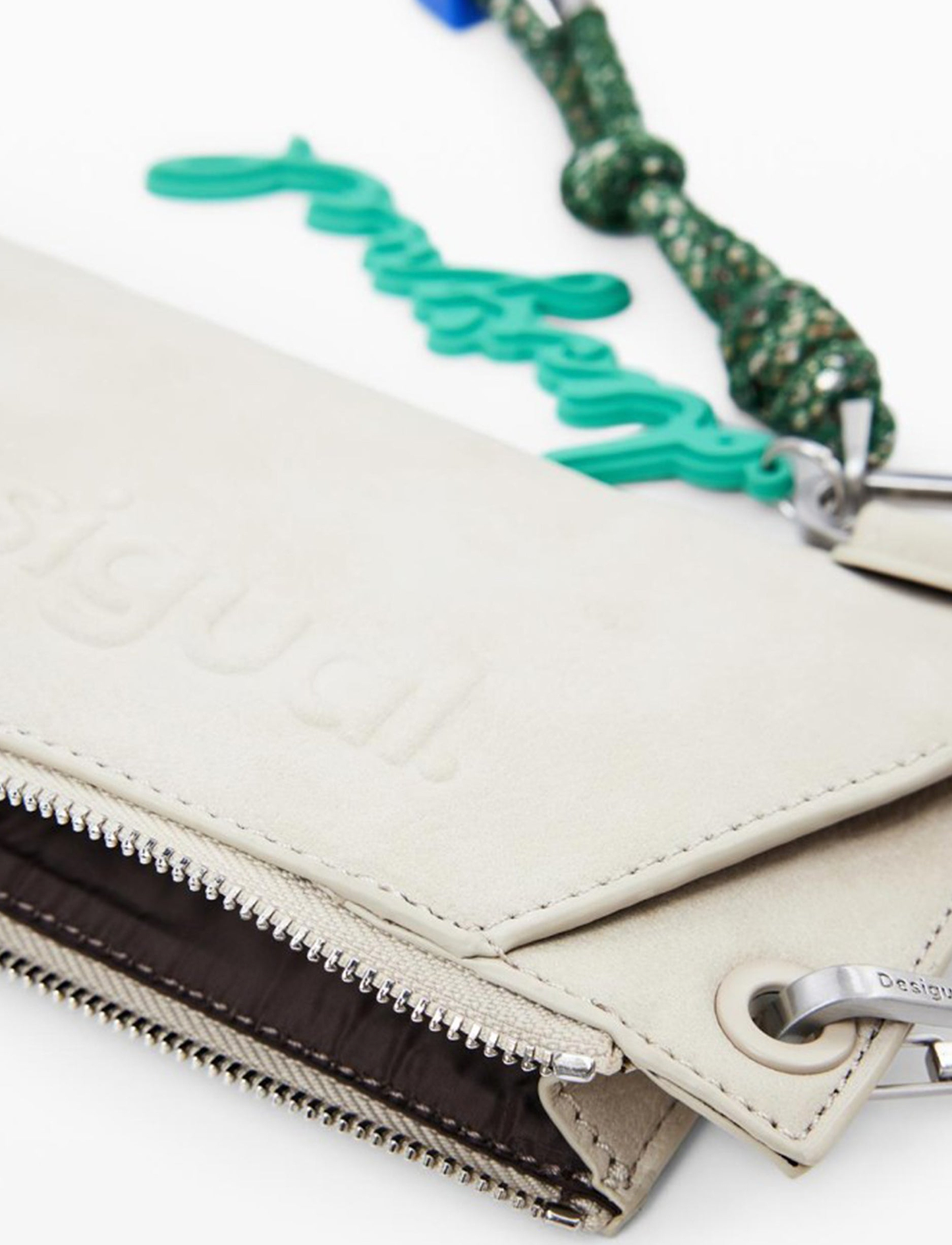 Desigual Mone Half Logo Milton Piedra 25WAYP26 - ארנק דיזגוואל חום לנשים