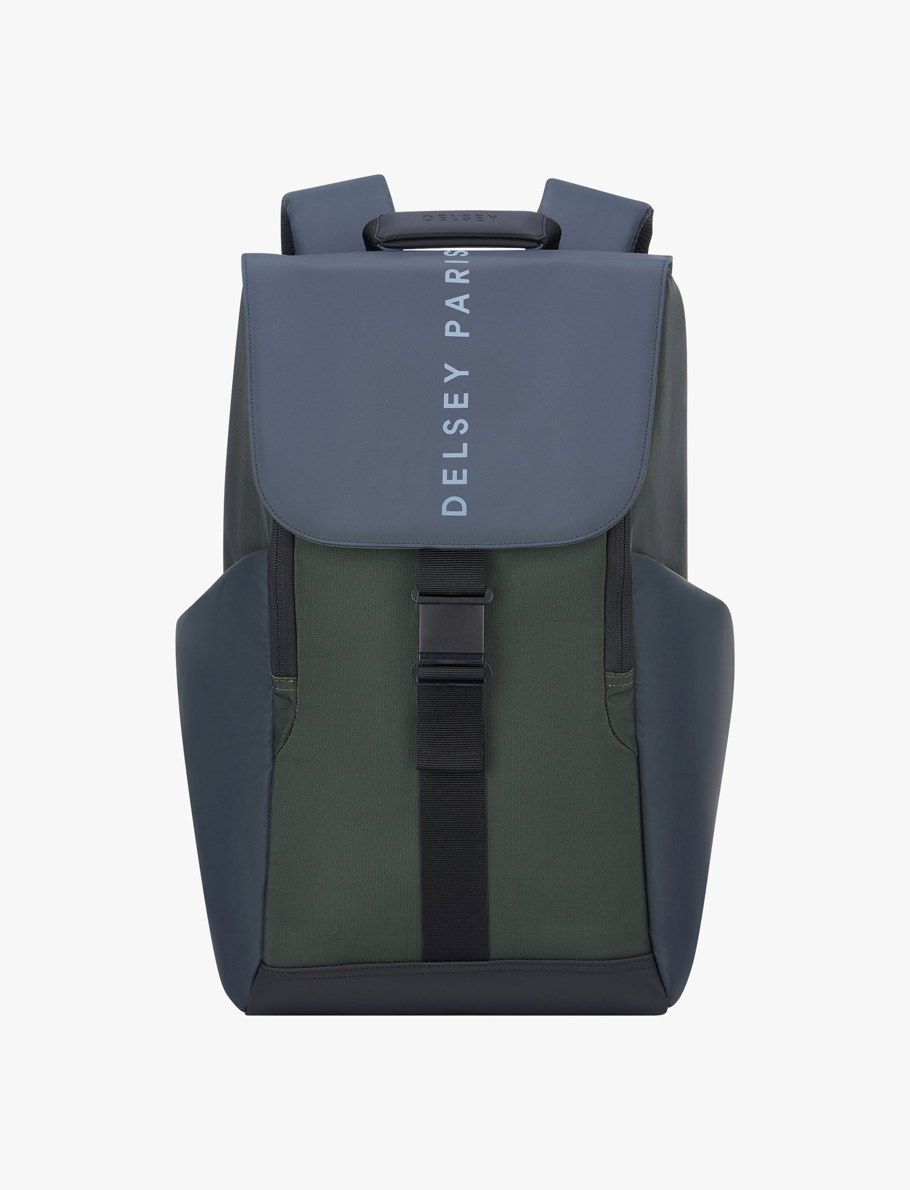 Delsey Securflap - תיק גב דלסי למחשב נייד '15 בצבע ירוק צבאי