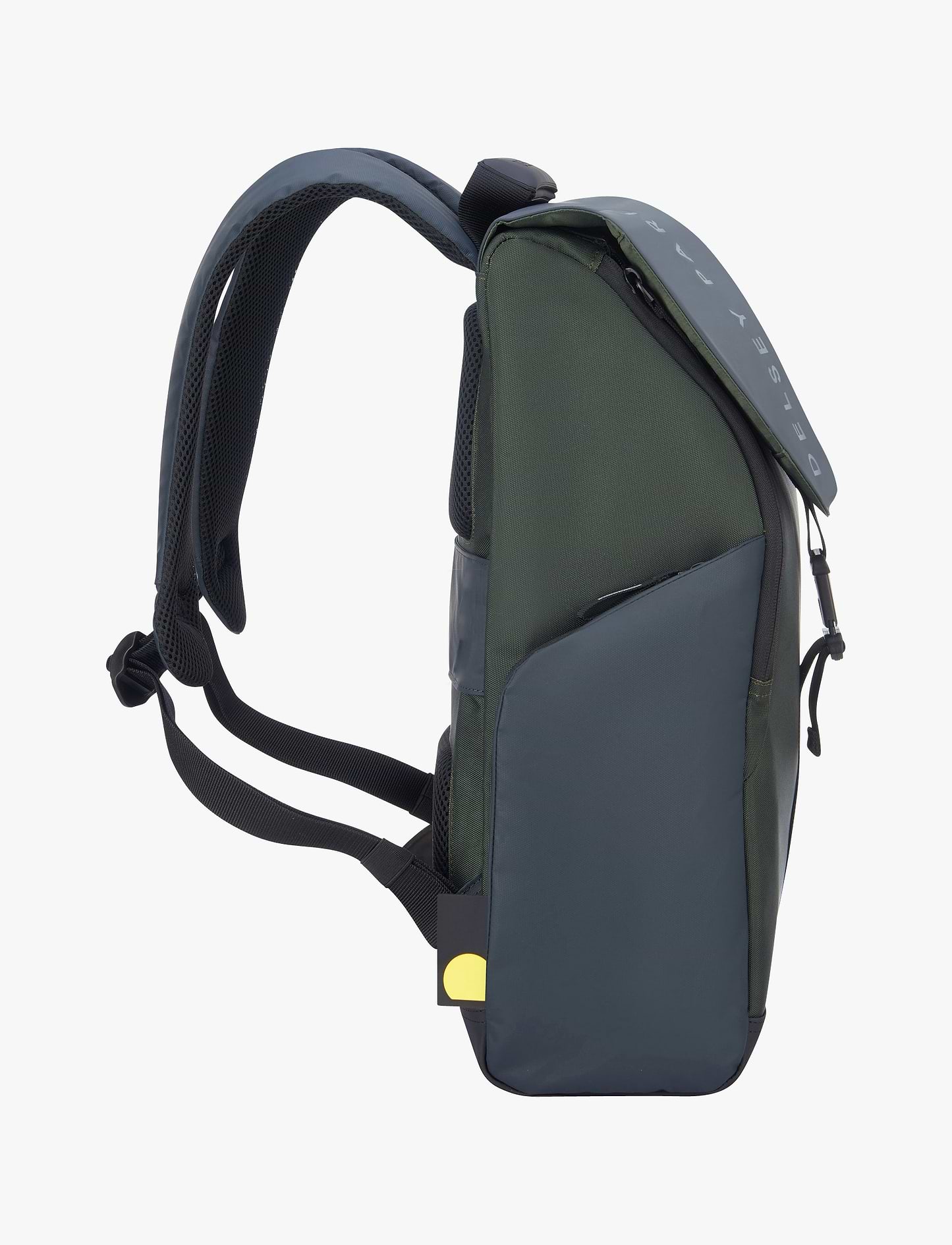 Delsey Securflap - תיק גב דלסי למחשב נייד '15 בצבע ירוק צבאי