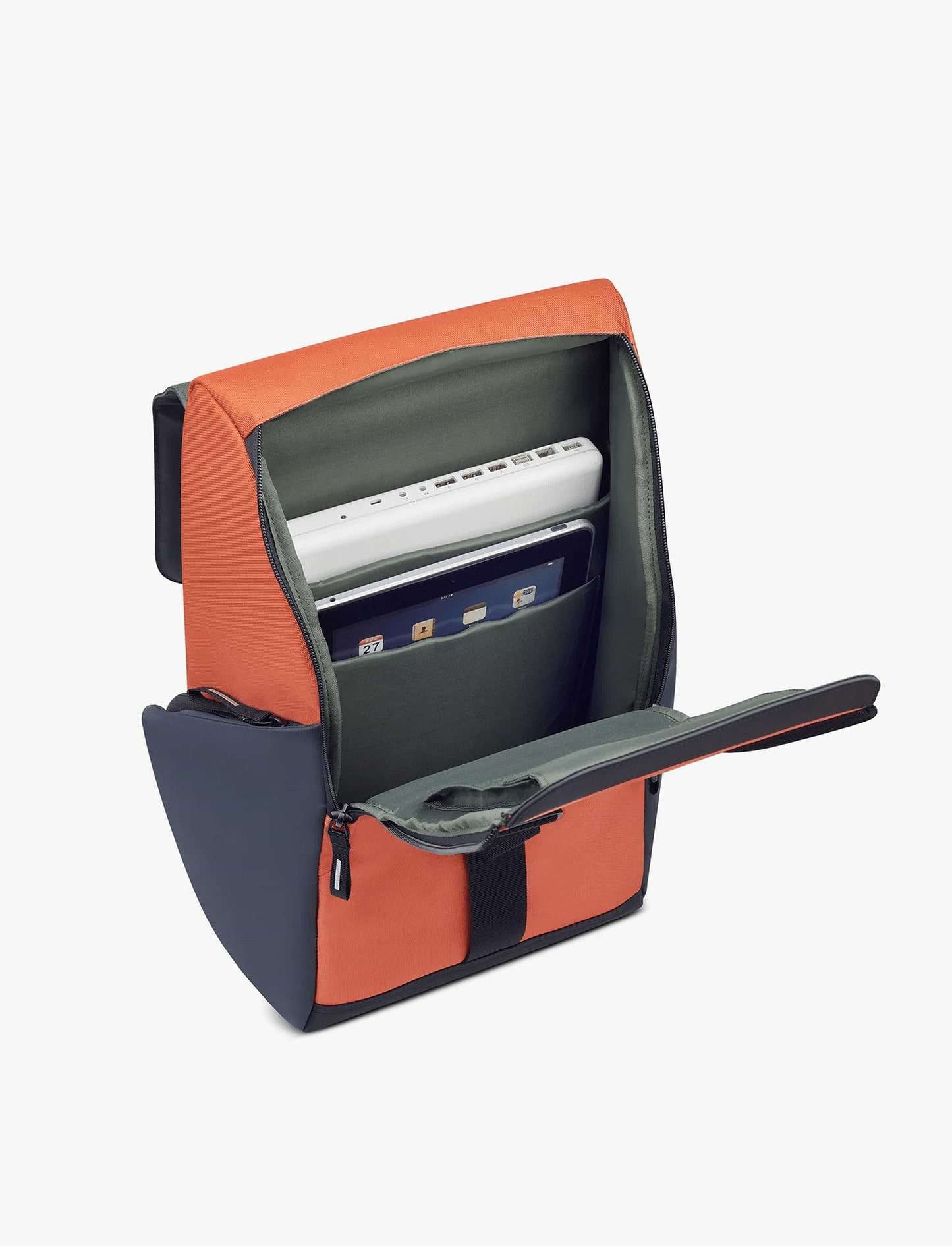 Delsey Securflap - תיק גב דלסי למחשב נייד '15 בצבע כתום