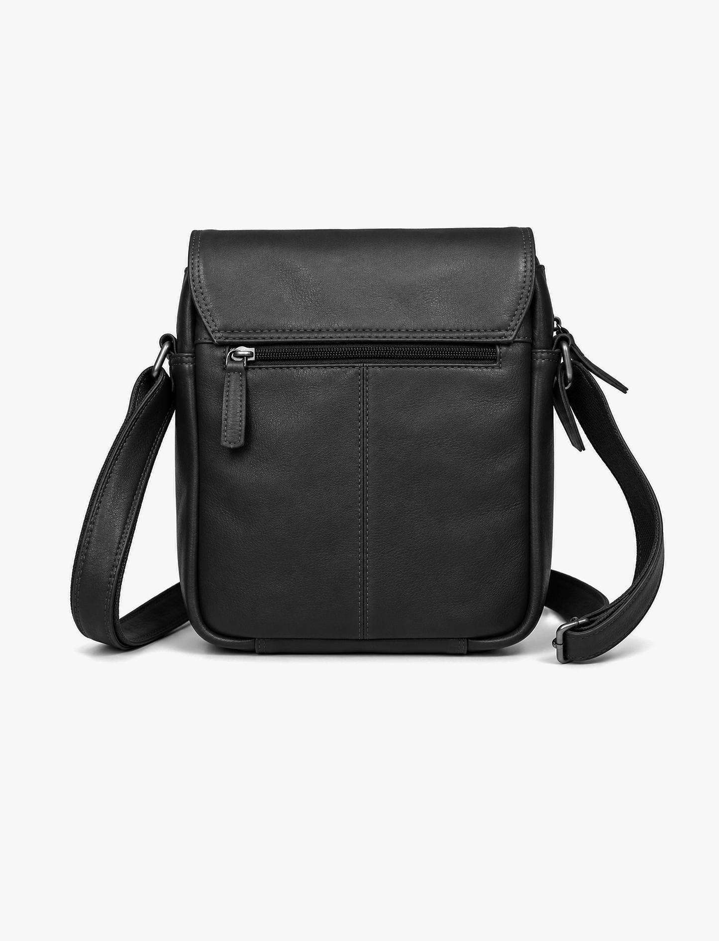 Lee Cooper 2301 - תיק צד עור לי קופר לגברים בצבע שחור