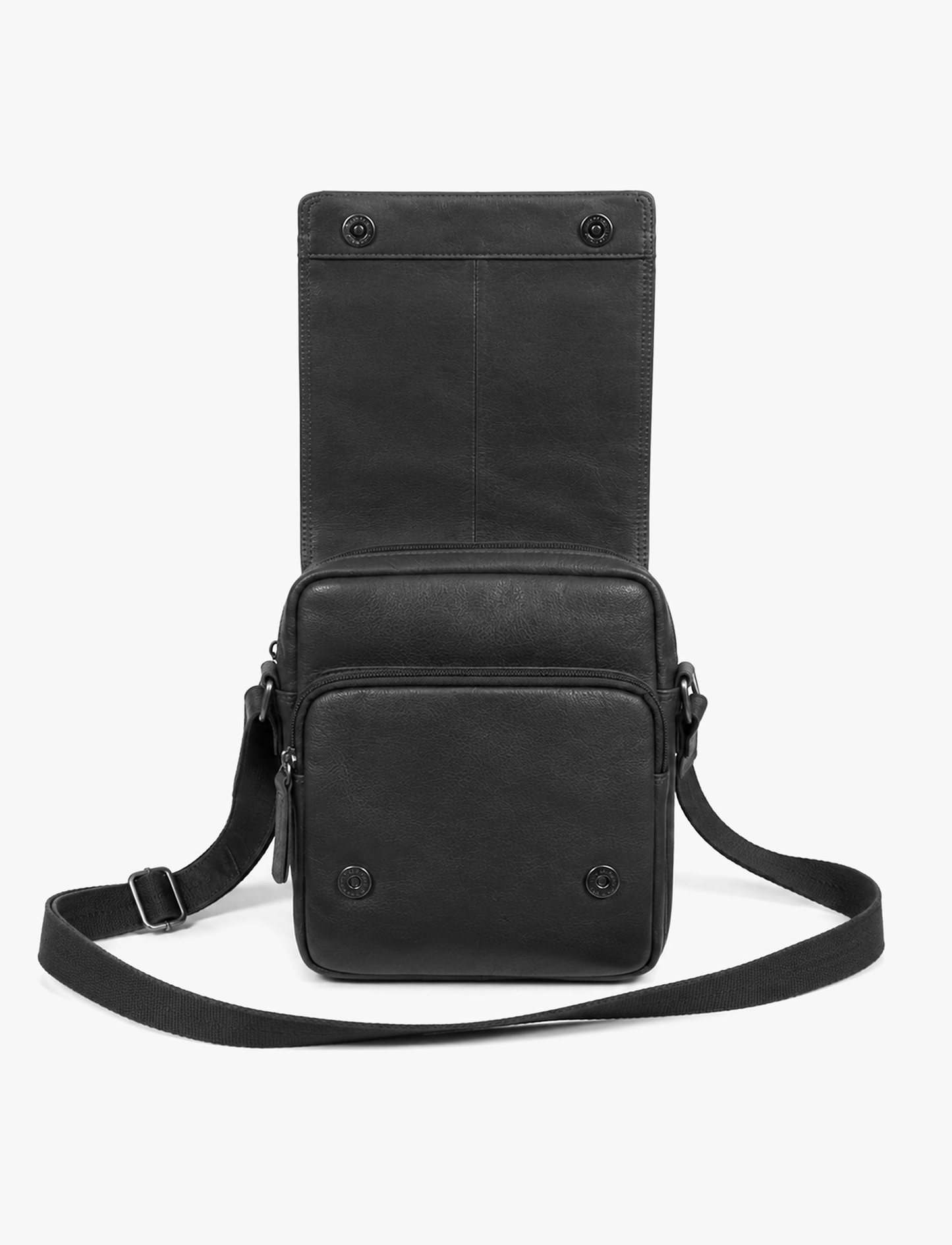 Lee Cooper 2301 - תיק צד עור לי קופר לגברים בצבע שחור
