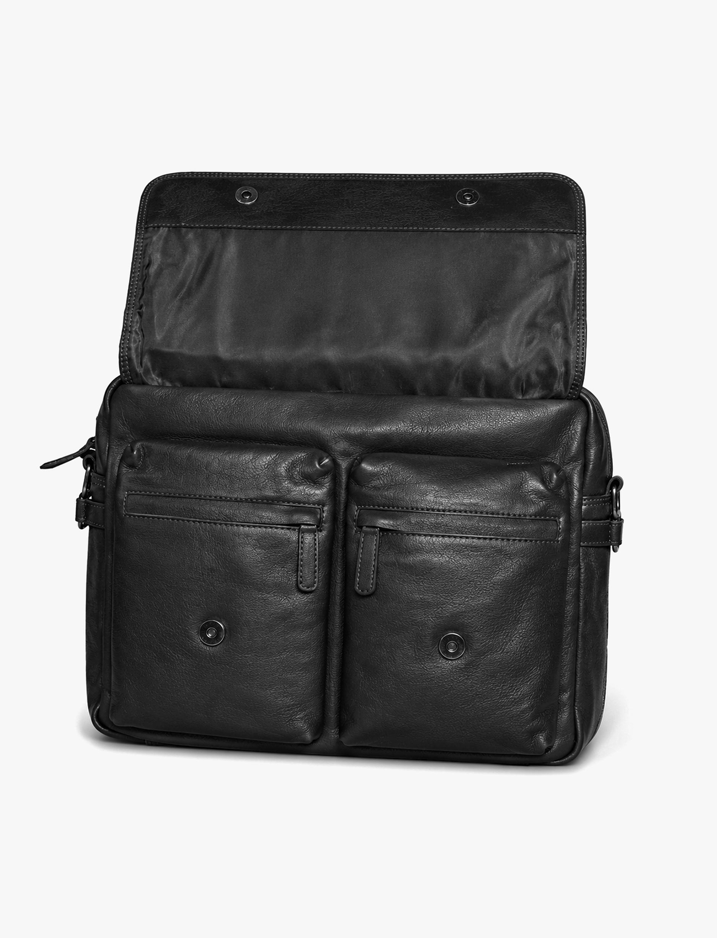 Lee Cooper 2324 - תיק מחשב מעור לי קופר בצבע שחור