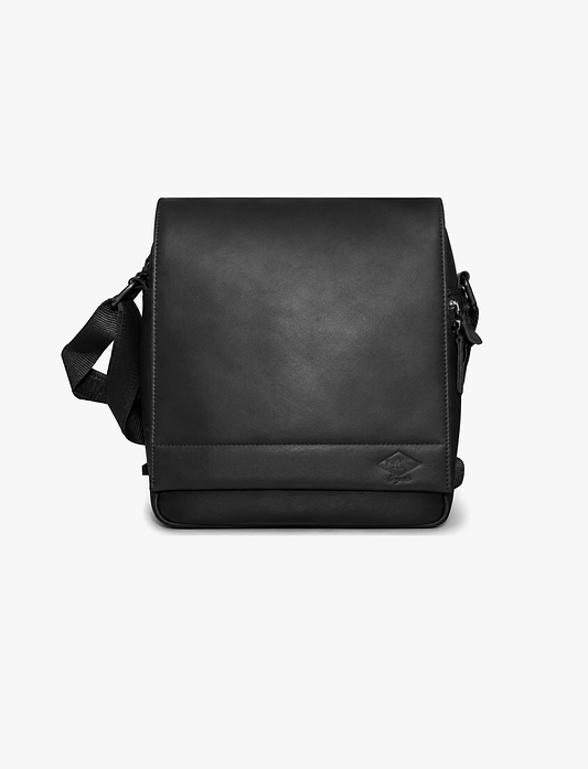 Lee Cooper 2326 - תיק צד עור לי קופר לגברים בצבע שחור