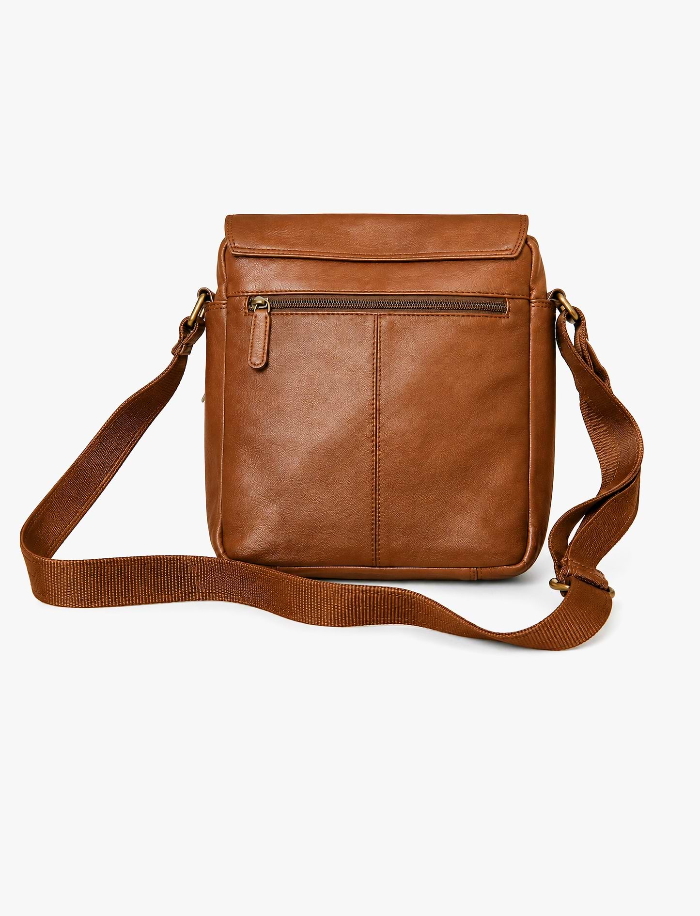Lee Cooper 2326 - תיק צד עור לי קופר לגברים בצבע קוניאק