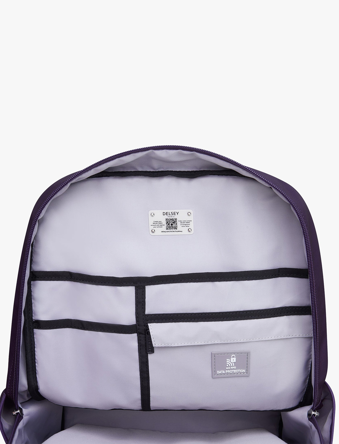 Delsey Legere Backpack 3727600 - תיק גב דלסי 15.6 אינץ' בצבע סגול