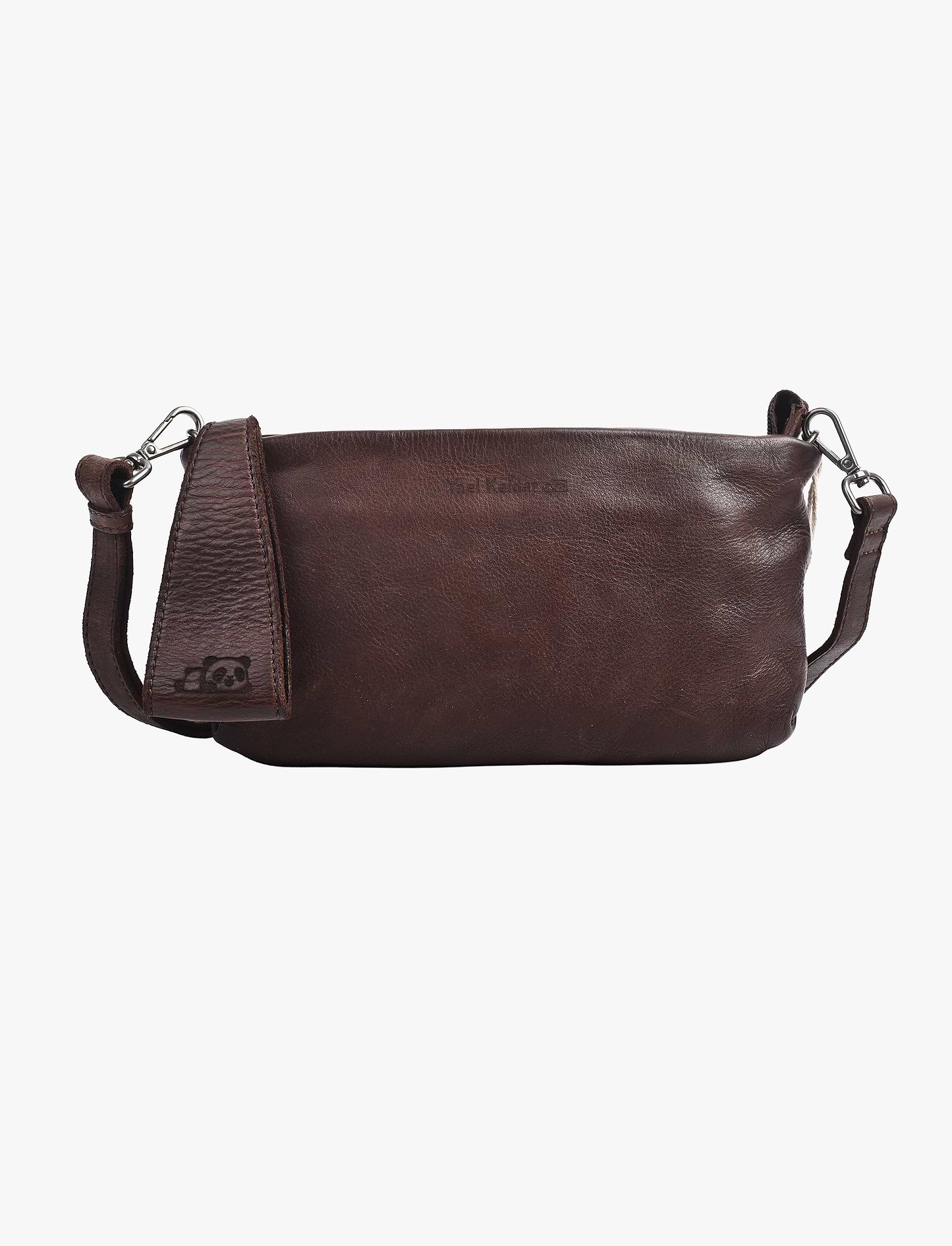 Yael Keidar 37658 - תיק צד חום כהה מעור לנשים יעל קידר